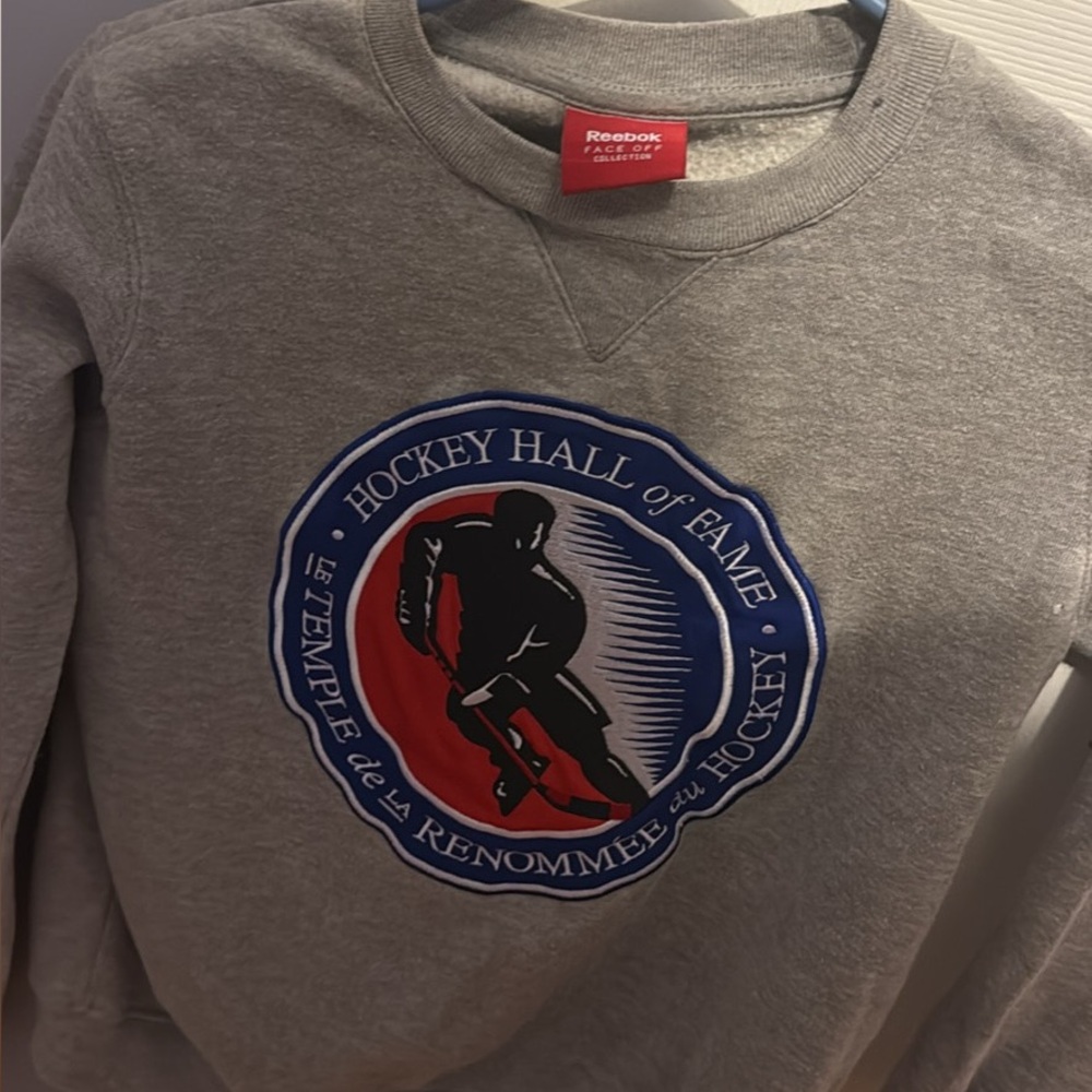 Reebok Gray Hockey Hall of Fame Unisex Sweater